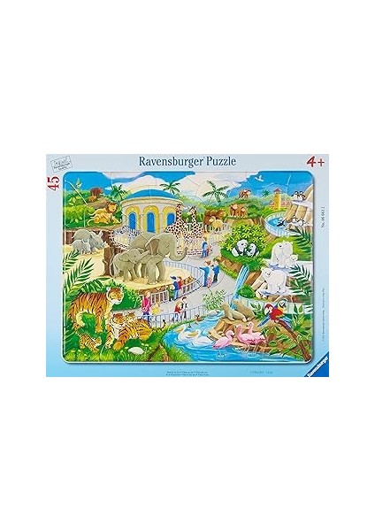 Ravensburger RPC066612 Bçer Puz Hayvanat Bahçesi Yapboz, 45 Parça