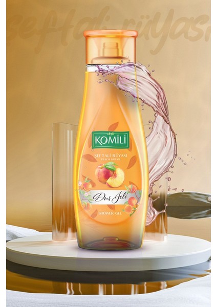 Şeftali Rüyası Vegan Duş Jeli 4'lü Set - Şeftali ve Yaz Meyveleri Kokulu - 4 x 500 ml