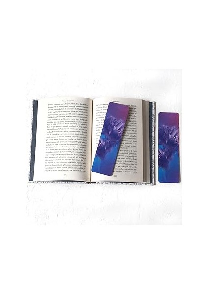 Bimotif Kitap Ayracı, Mor Çiçek 2 Adet