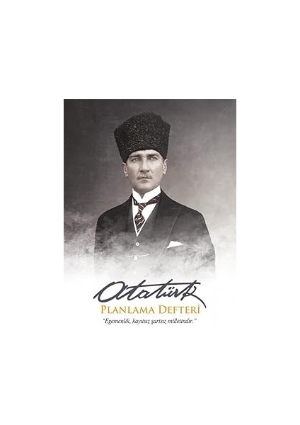 Kalpaklı 13,5X19,5CM Atatürk Planlama Defteri 128 Sayfa