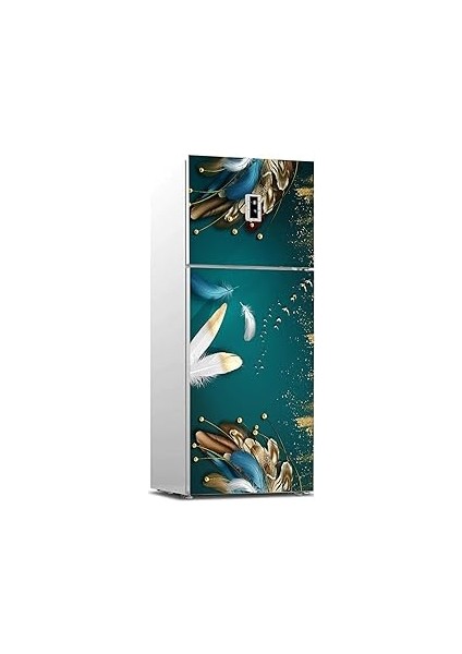 Buzdolabı Sticker Kaplama Dolap Kaplama Etiketi 3D Renkli Tüyler