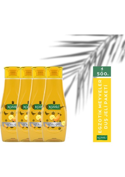 Egzotik Meyveler Duş Jeli 4 Adet 4X500 ml