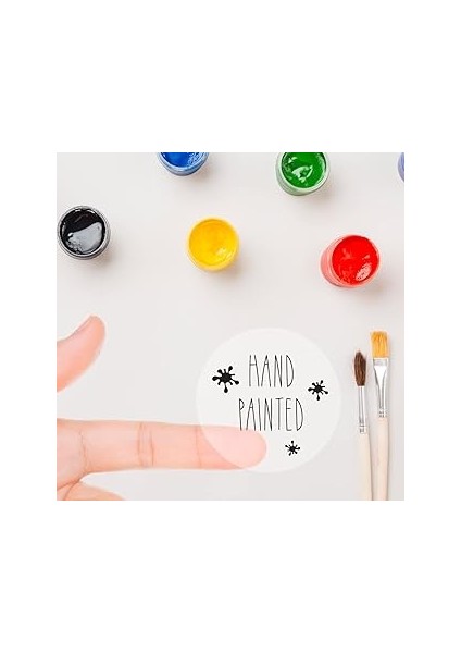 Bimotif Şeffaf Sticker, Hand Painted 1 Sayfa
