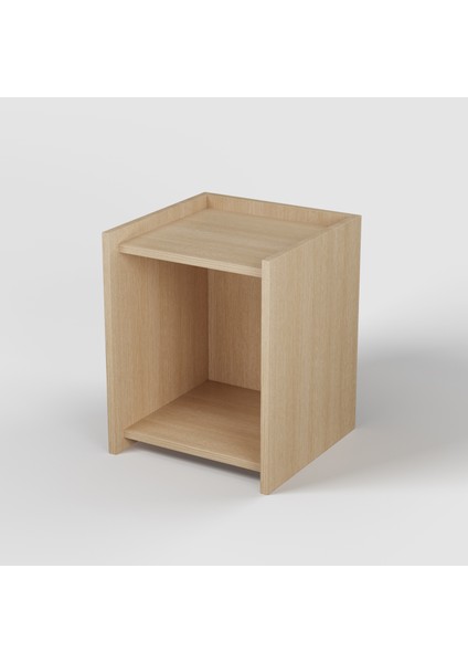 Elbin Komodin | 40 cm - 2 Raflı Ceviz Renkli