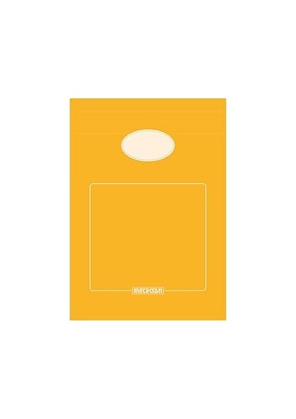 Meteksan A5 Karton Kapaklı Bloknot, Ofis Serisi, 80 Yaprak, Düz, Sarı