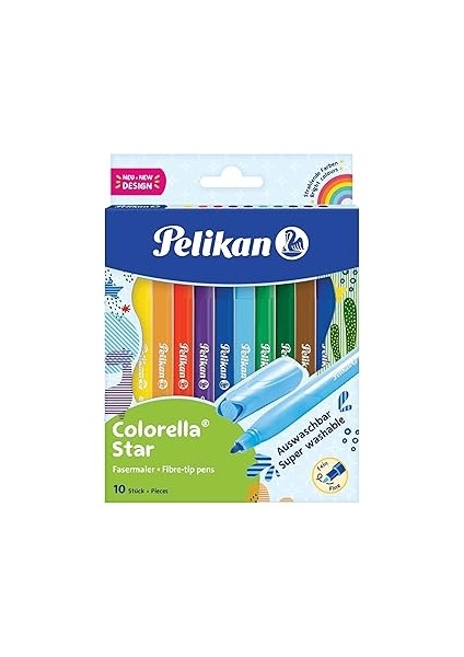 Pelikan Colorella Keçeli Kalem 10LU