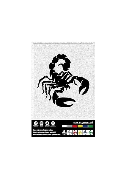 Akrep Sticker 10 x 10 cm