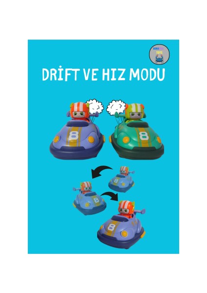 2.4ghz Figürlü, Işıklı, Şarjlı, Futbol Oynayan Çarpışan Uzaktan Kumandalı Araba – 2’li Set modelleri