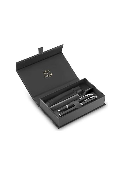 Parker Im Lake Siyah Ct Dk+Tk Kalem Kılıflı Duo Set
