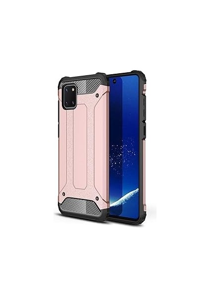 Microsonic Galaxy A81 (Note 10 Lite) Kılıf Rugged Armor Rose Gold [galaxy A81 ile Uyum