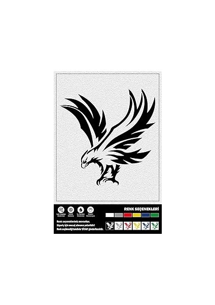 Uçan Kartal Sticker 15 x 15 cm