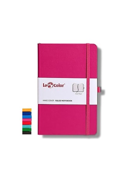 Le Color Tarihsiz Klasik Defter Rec Note 13X21 Çizgili Pembe