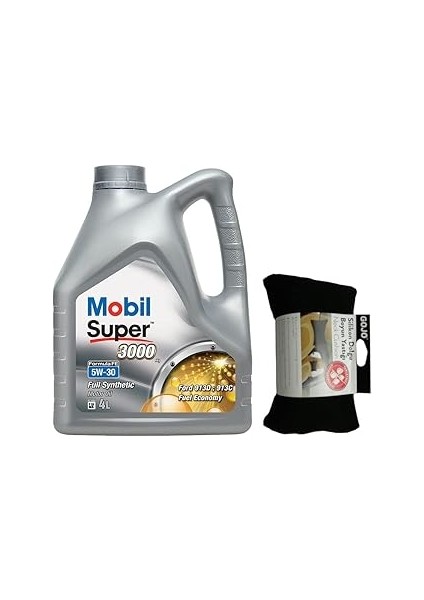 Mobil Super 3000 X1 Formula Fe 5W30 Motor Yağı 4 L + 00216 Gojo Boyun Yastığı
