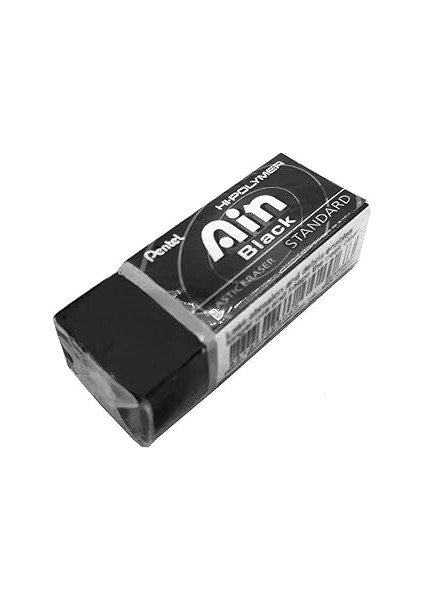 Pentel Öğrenci Silgisi Hi-Polymer Düz Siyah ZEAH06 Ax