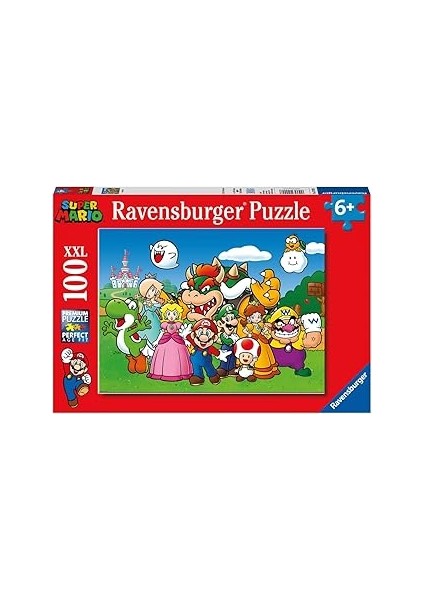 Ravensburger 129928 100 Parçalı Puzzle Süper Mario, Çok Renkli