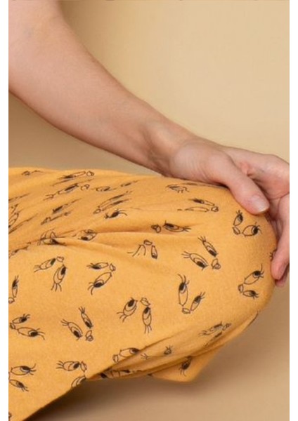 Dreamy Pamuklu Desenli Kısa Kollu Kadın Pijama Takımı