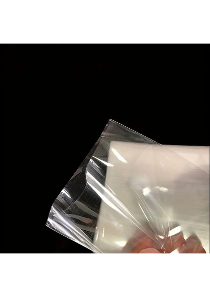 100 Adet 13X20 cm Bantsız Şeffaf Opp Jelatin Poşet, Kurabiye ve Şekerleme Poşeti