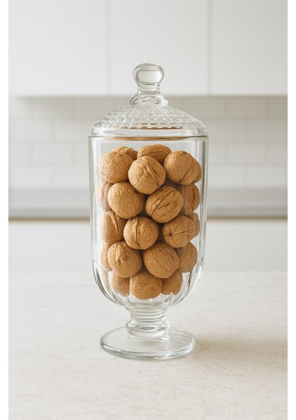 Nokta Desen Cam Kapaklı Uzun Drajelik – Kavanoz – 950 Cc. fiyatları