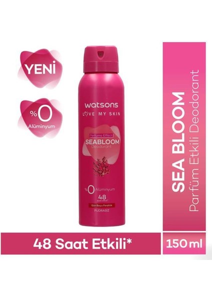 3’lü Kadın Deodorant Seti – Seabloom Pudrasız+Golden Horizon+Radiant Glow 150 ml