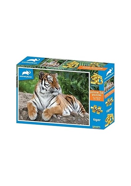 Prime 3D - Kaplan - 500 Parça Yetişkin Puzzle