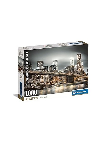 39704 Collection-New York SKYLINE-1000 Parçalı Yapboz, Yetişkinler Için, Italya'da Üreti
