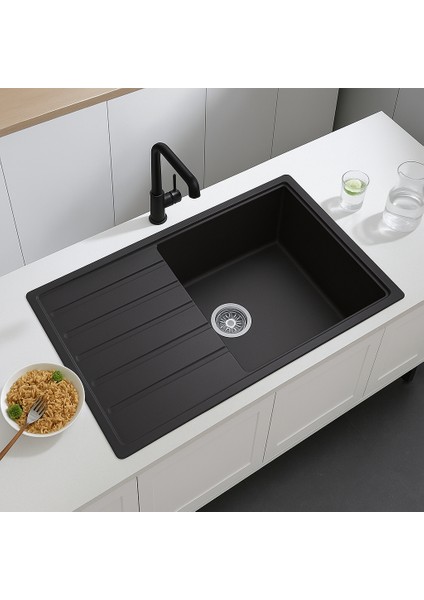 Granit Evye Gıfu Series Black 86X50 (Siyah)