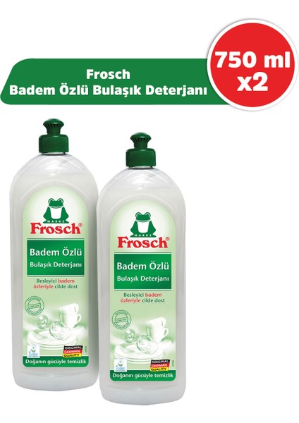 Badem Özlü Bulaşık Deterjanı 750 ml 2'li