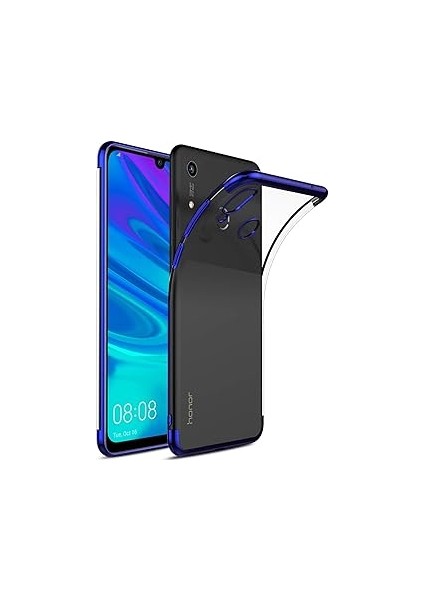 Microsonic Huawei Honor 8A Kılıf Skyfall Transparent Clear Mavi