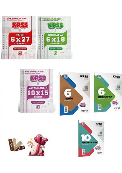 2026 Kpss Genel Kültür Tüm Dersler Deneme Seti 6 Kitap Bigelio ve
