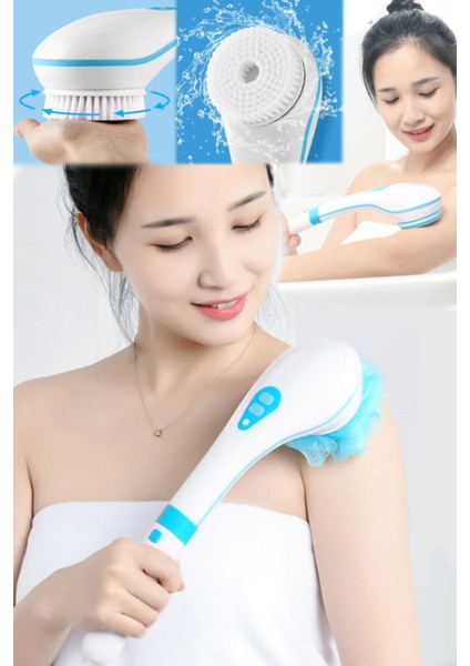 Çok Fonksiyonlu, Su Geçirmez, Şarjlı Otomatik Banyo ve Masaj Cihazı