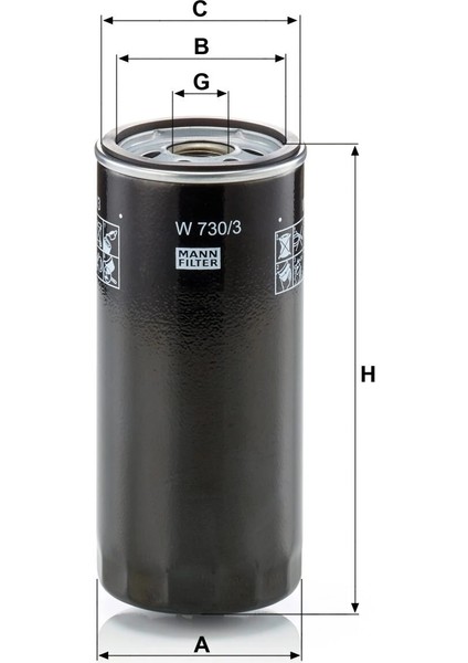 W 730/3 - Yağ Filtresi - Mann Fılter fiyatları