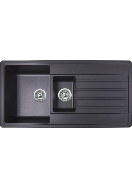 Granit Evye Hakone Series Black, 1.5 Göz, 100X50 (Siyah) modelleri