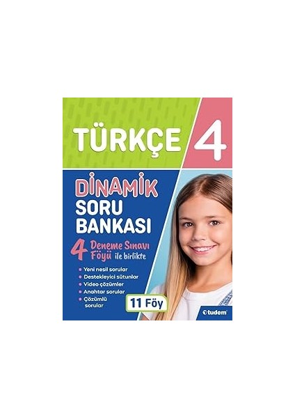 Tudem Eğitim Yayınevi 4. Sınıf Türkçe Dinamik Soru Bankası