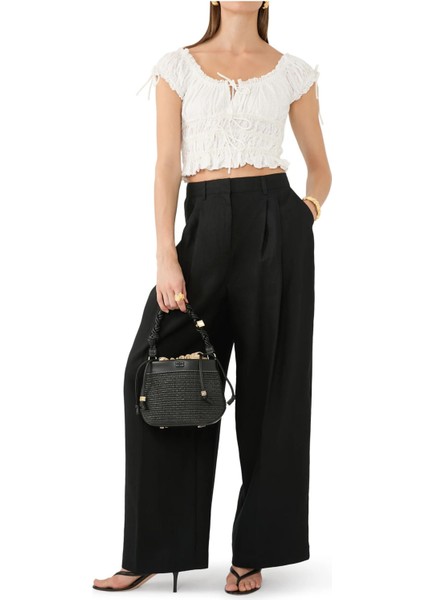 Ella Shirred Crop Top Şık ve Sürdürülebilir Yaz Stili fırsatları