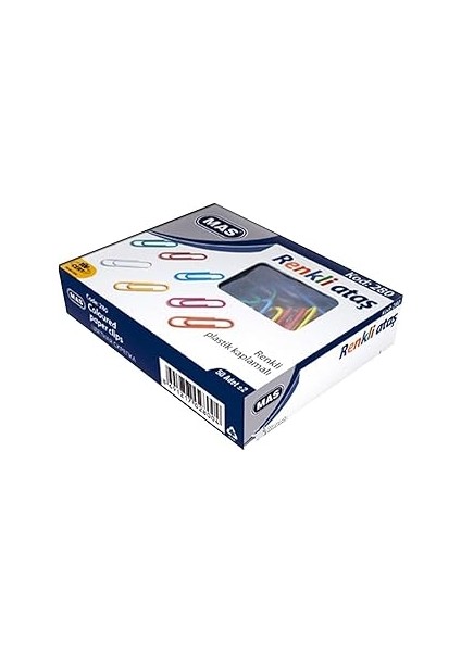 Mas Pvc Kaplı Ataş, Çok Renkli, 28 mm