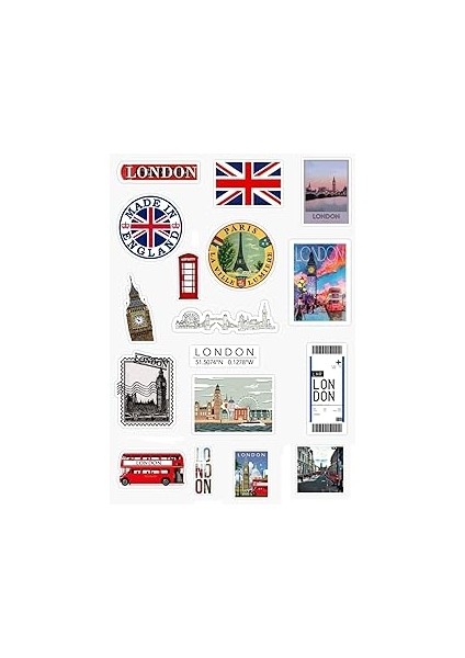 Ms Major Selection Londra - Ingiltere Baskılı 17'li Telefon ve Bilgisayar Yüzeylerine Uygun Ta