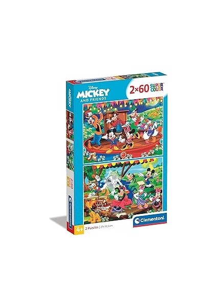 - 2X60 Parça Puzzle - Mickey And Friends