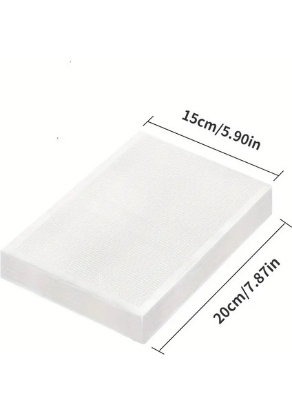 15X20 Cm, 20 Adet Ev Tipi Tırtıklı Vakum Makinesi Poşeti, Vakum Torbası fiyatları