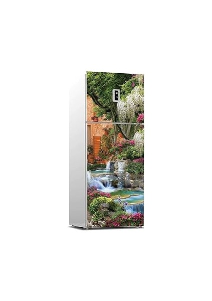 Buzdolabı Sticker Kaplama Dolap Kaplama Etiketi Antik Şelale