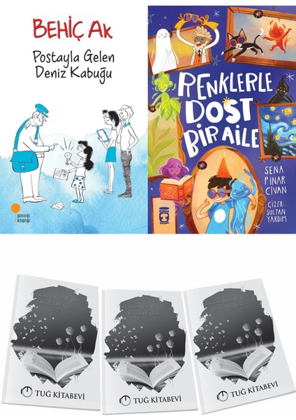 Postayla Gelen Deniz Kabuğu ve Renklerle Dost Bir Aile + Hediyeli
