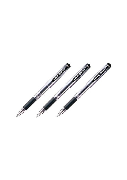 Uni-Ball Kalem Signo UM-153 Siyah Geniş 1,0 mm Rollerball Jel Kalem UM153.24 [3'lü Paket