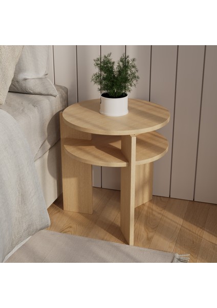 Ferela Komodin | 45 cm - 2 Raflı Ceviz Renkli