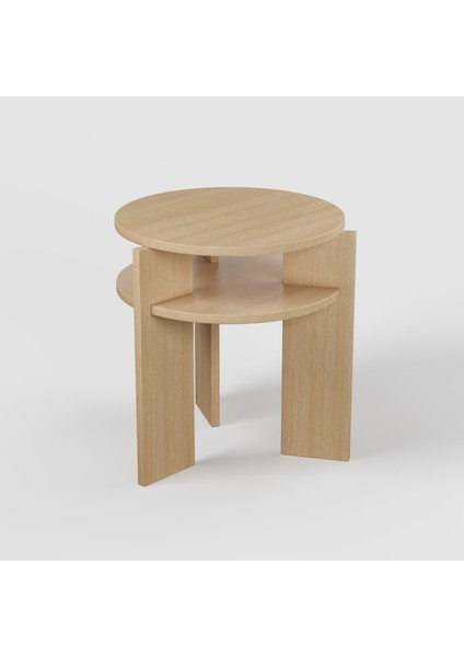 Ferela Komodin | 45 cm - 2 Raflı Ceviz Renkli