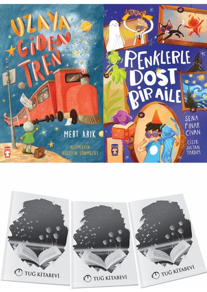 Uzaya Giden Tren ve Renklerle Dost Bir Aile + Hediyeli