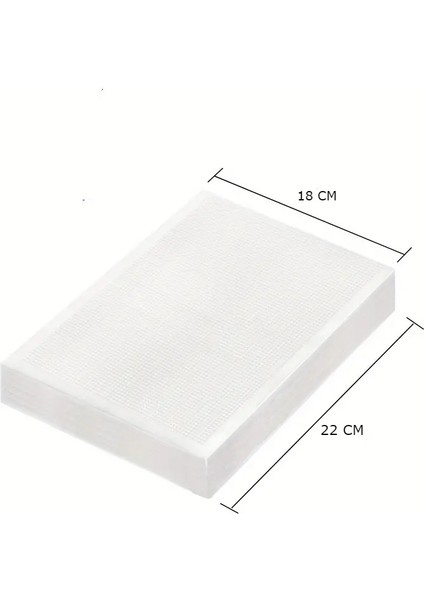 18X22 Cm, 10 Adet Ev Tipi Tırtıklı Vakum Makinesi Poşeti, Gıda Vakum Torbası fiyatları