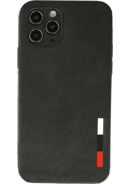 Newface iPhone 11 Pro Max Kılıf Loop Deri Silikon - Siyah