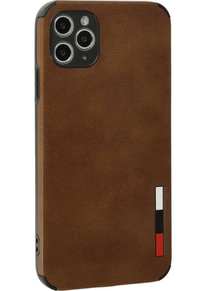 Newface iPhone 11 Pro Max Kılıf Loop Deri Silikon - Kahverengi modelleri