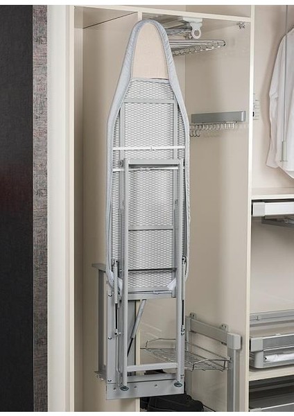 Gri 15X34X148X16 cm Gardırop Içi Ütü Masası (S-6611-G) fiyatları