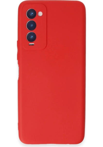 Newface Tecno Camon 18 Kılıf First Silikon - Kırmızı
