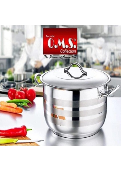 Oms Mega-Xxl Gastro 2005 Indüksiyonlu 5'li Derin Tencere SETI-24-26-30-36-40CM fiyatları